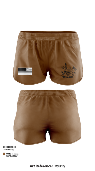 Ranger Panties, C-Trp 1-180th, , Teamtime, Team time, sublimation, custom sports apparel, team uniforms, spirit wear, spiritwear, sports uniforms, custom shirts, team store, custom team store, fundraiser sports, apparel fundraiser