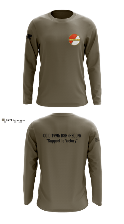 Co D 199TH BSB RECON 1334677 Long Sleeve Performance Shirt - 6