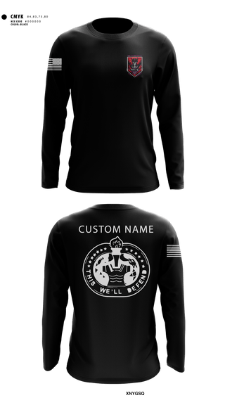 Long Sleeve Performance Shirt, D Co 2-13th AVN REGT, Army, Teamtime, Team time, sublimation, custom sports apparel, team uniforms, spirit wear, spiritwear, sports uniforms, custom shirts, team store, custom team store, fundraiser sports, apparel fundraiser