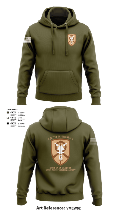 1st Platoon, 423 TC 69151656 Hoodie - 2