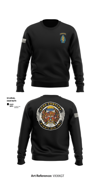 Crew Neck Sweatshirt, ECHO 20th SFG, National Guard, Teamtime, Team time, sublimation, custom sports apparel, team uniforms, spirit wear, spiritwear, sports uniforms, custom shirts, team store, custom team store, fundraiser sports, apparel fundraiser