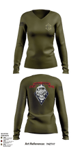 1st Batallion 4th Marines 58701376 Women's Long Sleeve V-neck Shirt - 1