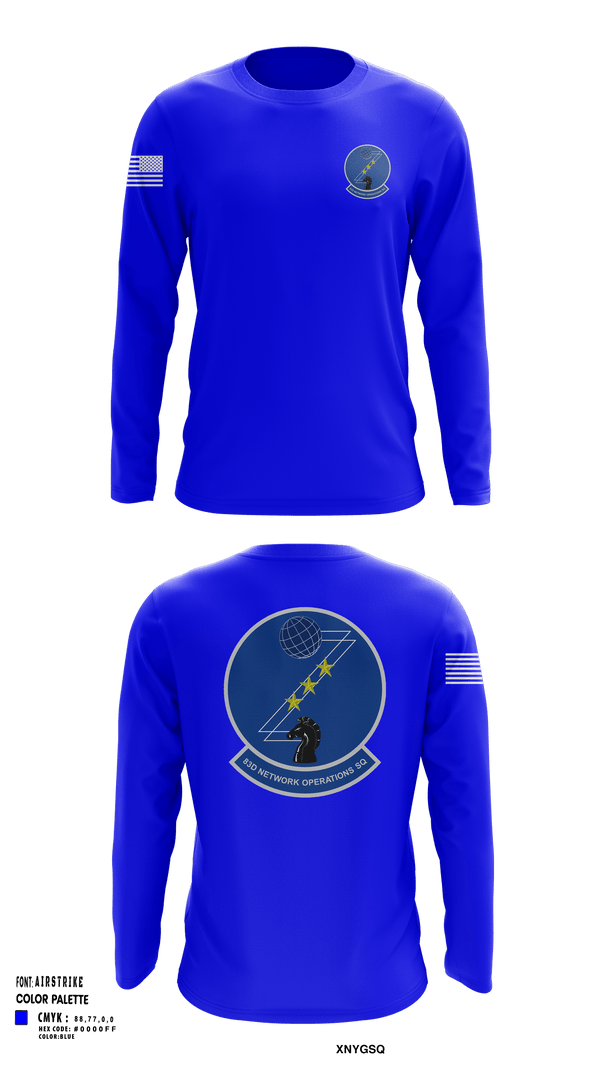 Long Sleeve Performance Shirt, 83 NOS, Air Force, Teamtime, Team time, sublimation, custom sports apparel, team uniforms, spirit wear, spiritwear, sports uniforms, custom shirts, team store, custom team store, fundraiser sports, apparel fundraiser