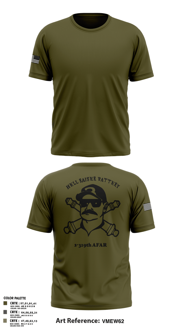 Short Sleeve Performance Shirt, HHB 2-319 AFAR, Army, Teamtime, Team time, sublimation, custom sports apparel, team uniforms, spirit wear, spiritwear, sports uniforms, custom shirts, team store, custom team store, fundraiser sports, apparel fundraiser