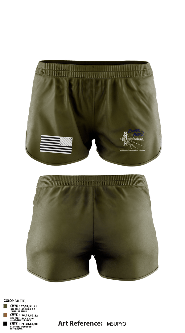Ranger Panties, Inversed CrewBART PD Fugitive Task Force, Police, Teamtime, Team time, sublimation, custom sports apparel, team uniforms, spirit wear, spiritwear, sports uniforms, custom shirts, team store, custom team store, fundraiser sports, apparel fundraiser