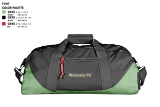 Duffle Bag, Wahneta FC, Men's Soccer, Teamtime, Team time, sublimation, custom sports apparel, team uniforms, spirit wear, spiritwear, sports uniforms, custom shirts, team store, custom team store, fundraiser sports, apparel fundraiser