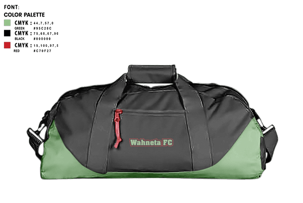 Duffle Bag, Wahneta FC, Men's Soccer, Teamtime, Team time, sublimation, custom sports apparel, team uniforms, spirit wear, spiritwear, sports uniforms, custom shirts, team store, custom team store, fundraiser sports, apparel fundraiser