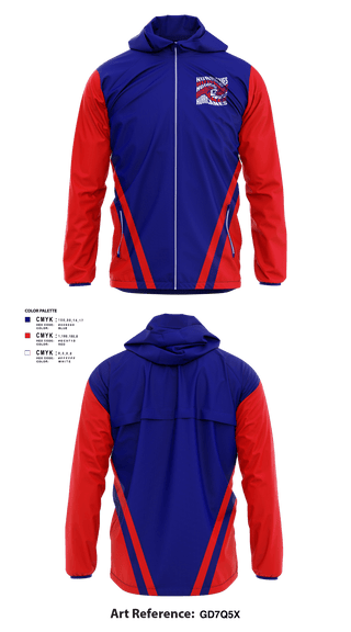 Windbreaker, Hartford Minicanes, Football, Teamtime, Team time, sublimation, custom sports apparel, team uniforms, spirit wear, spiritwear, sports uniforms, custom shirts, team store, custom team store, fundraiser sports, apparel fundraiser