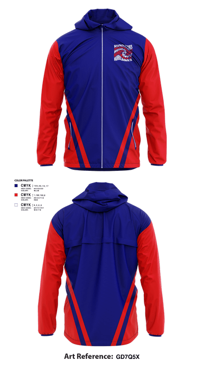 GHYFA Hartford Minicanes Football 73139634 Windbreaker - 6