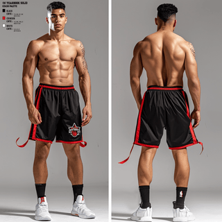 Athletic Shorts With Pockets, Springfield nightmares, Men's Basketball, Teamtime, Team time, sublimation, custom sports apparel, team uniforms, spirit wear, spiritwear, sports uniforms, custom shirts, team store, custom team store, fundraiser sports, apparel fundraiser