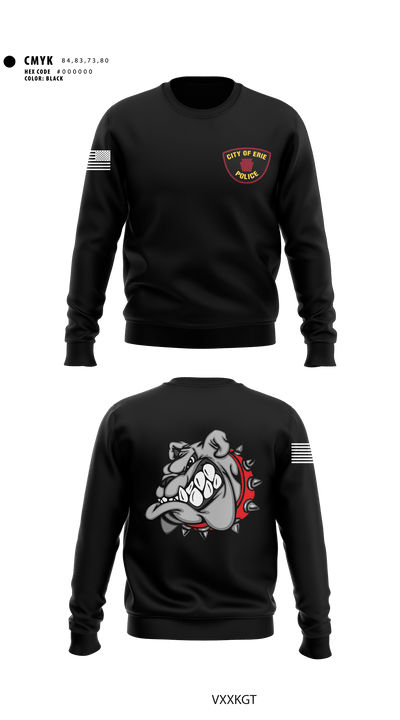 Erie police department 42261710 Crew Neck Sweatshirt - 1