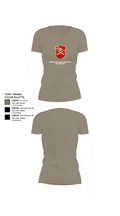 Bravo Battery, 6th Battalion, 10th Field Artillery 85654771 Women's Short Sleeve V-neck Shirt - 64
