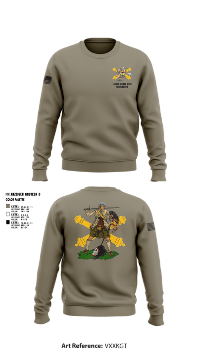 Bravo 1-119th FA 38934008 Crew Neck Sweatshirt - 5