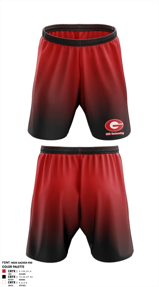 Athletic Shorts With Pockets, Greenville Senior High School Swimming, Swimming, Teamtime, Team time, sublimation, custom sports apparel, team uniforms, spirit wear, spiritwear, sports uniforms, custom shirts, team store, custom team store, fundraiser sports, apparel fundraiser