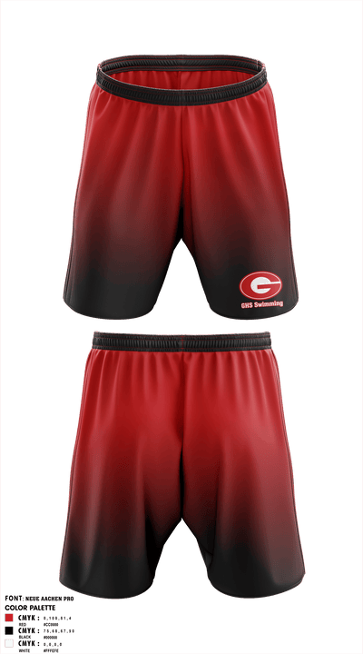 GHS Swimming 54822896 Athletic Shorts With Pockets - 3