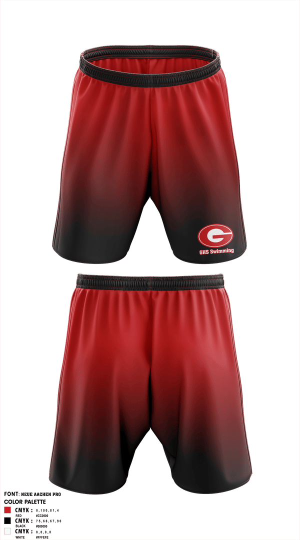 Athletic Shorts With Pockets, Greenville Senior High School Swimming, Swimming, Teamtime, Team time, sublimation, custom sports apparel, team uniforms, spirit wear, spiritwear, sports uniforms, custom shirts, team store, custom team store, fundraiser sports, apparel fundraiser