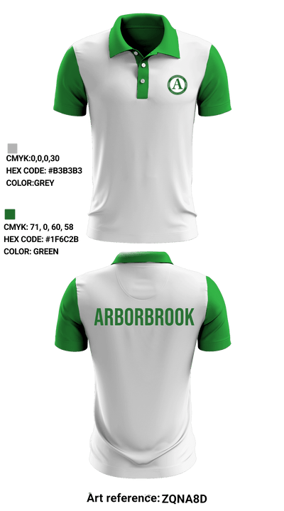 Arborbrook Christian Academy Falcons 15846524 Short Sleeve Performance Polo - 2
