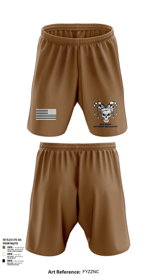 Athletic Shorts With Pockets, 23 FSS823 Base Defense Squadron, , Teamtime, Team time, sublimation, custom sports apparel, team uniforms, spirit wear, spiritwear, sports uniforms, custom shirts, team store, custom team store, fundraiser sports, apparel fundraiser