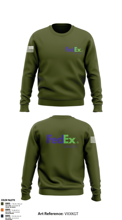 FedEx GroundFedEx Ground 78243817 Crew Neck Sweatshirt - 3