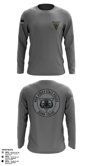 Long Sleeve Performance Polo, NJSP BOMB UNIT, , Teamtime, Team time, sublimation, custom sports apparel, team uniforms, spirit wear, spiritwear, sports uniforms, custom shirts, team store, custom team store, fundraiser sports, apparel fundraiser