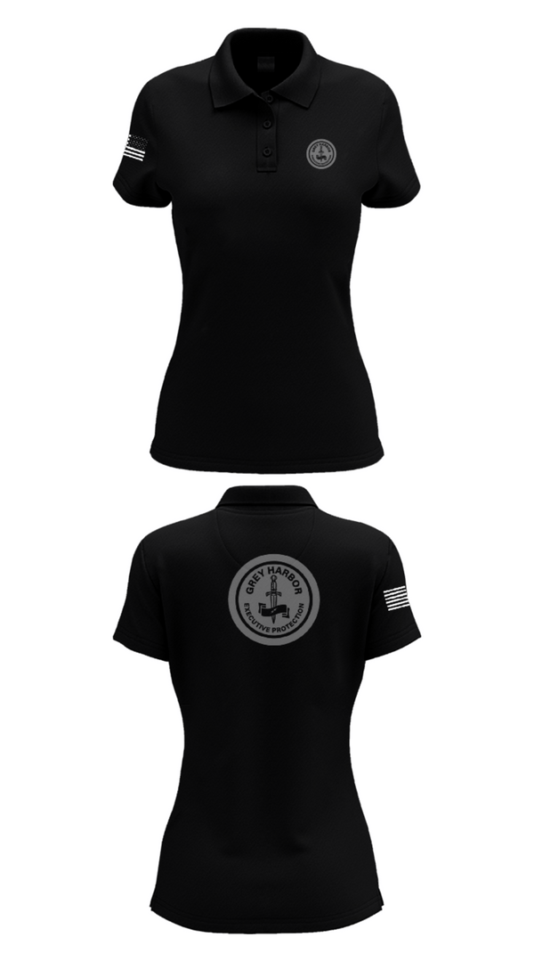 Women's Short Sleeve Performance Polo, Grey Harbor Executive ProtectionGrey Harbor Executive Protection, , Teamtime, Team time, sublimation, custom sports apparel, team uniforms, spirit wear, spiritwear, sports uniforms, custom shirts, team store, custom team store, fundraiser sports, apparel fundraiser