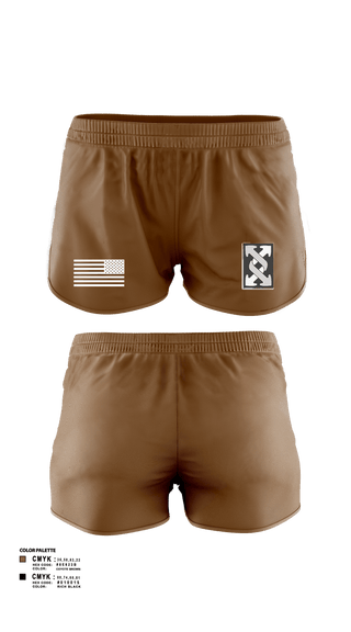 Women's Shorts, 623rd ICTC, Army, Teamtime, Team time, sublimation, custom sports apparel, team uniforms, spirit wear, spiritwear, sports uniforms, custom shirts, team store, custom team store, fundraiser sports, apparel fundraiser