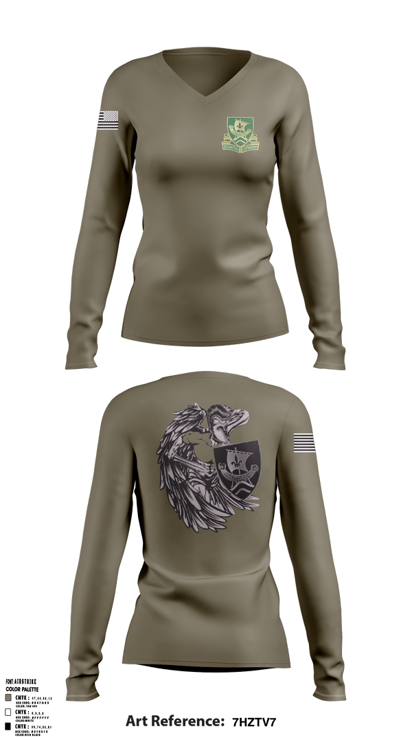 Women's Long Sleeve Vneck Shirt, 709th MP BN HHD709th MP BN HHD, Army, Teamtime, Team time, sublimation, custom sports apparel, team uniforms, spirit wear, spiritwear, sports uniforms, custom shirts, team store, custom team store, fundraiser sports, apparel fundraiser