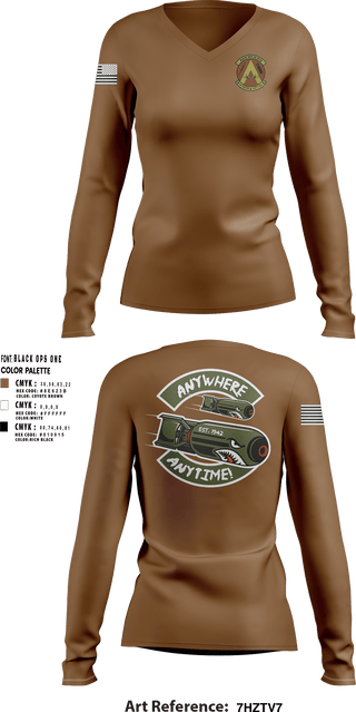 Women's Long Sleeve Vneck Shirt, 340th Flying Training Group, Air Force, Teamtime, Team time, sublimation, custom sports apparel, team uniforms, spirit wear, spiritwear, sports uniforms, custom shirts, team store, custom team store, fundraiser sports, apparel fundraiser