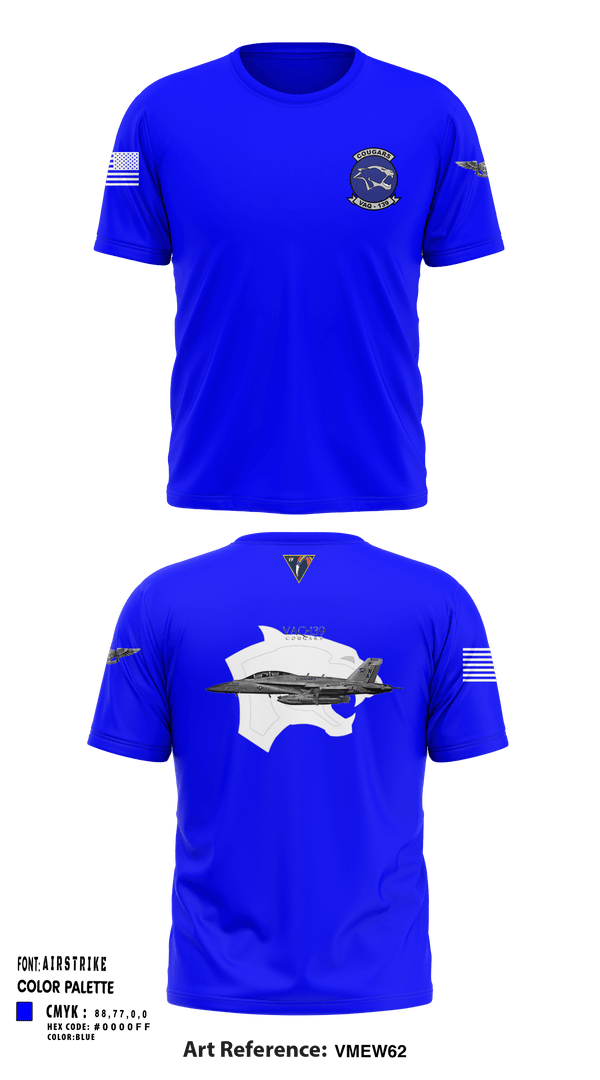 Short Sleeve Performance Shirt, VAQ-139 Cougars, Navy, Teamtime, Team time, sublimation, custom sports apparel, team uniforms, spirit wear, spiritwear, sports uniforms, custom shirts, team store, custom team store, fundraiser sports, apparel fundraiser