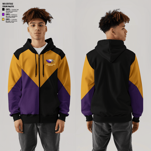 Zip Hoodie, Rantoul Jr. Eagles, Wrestling, Teamtime, Team time, sublimation, custom sports apparel, team uniforms, spirit wear, spiritwear, sports uniforms, custom shirts, team store, custom team store, fundraiser sports, apparel fundraiser