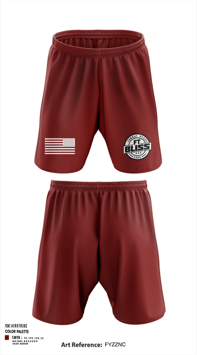 Fort Bliss DENTAC 45605501 Athletic Shorts With Pockets - 33