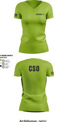 District 5 CSO 28339770 Women's Short Sleeve V-neck Shirt - 4