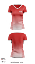 Red wave 12776607 Women's Long Sleeve V-neck Shirt - 1