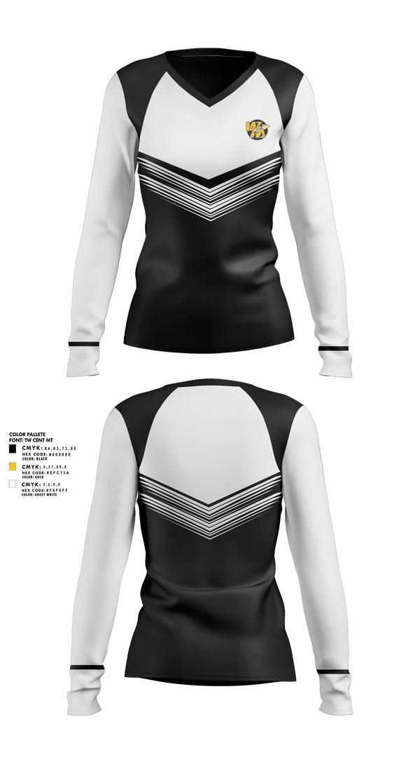 Women's Long Sleeve Vneck Shirt, Watkins Memorial High School Girls Golf, Golf, Teamtime, Team time, sublimation, custom sports apparel, team uniforms, spirit wear, spiritwear, sports uniforms, custom shirts, team store, custom team store, fundraiser sports, apparel fundraiser