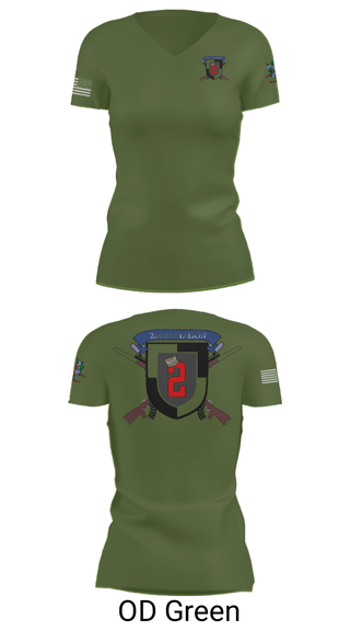 Women's Short Sleeve Vneck Shirt, 2nd Battalion, Army, Teamtime, Team time, sublimation, custom sports apparel, team uniforms, spirit wear, spiritwear, sports uniforms, custom shirts, team store, custom team store, fundraiser sports, apparel fundraiser