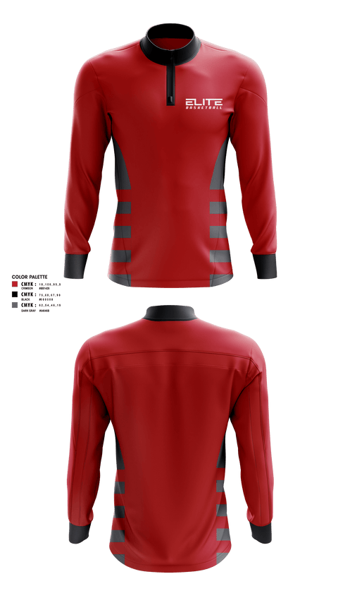Quarter Zip Jacket, Ildar Elite, Men's Basketball, Teamtime, Team time, sublimation, custom sports apparel, team uniforms, spirit wear, spiritwear, sports uniforms, custom shirts, team store, custom team store, fundraiser sports, apparel fundraiser