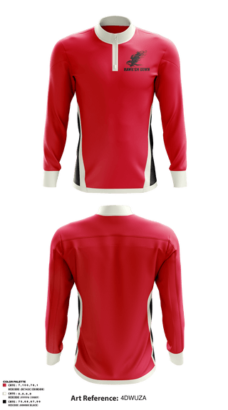 Quarter Zip Jacket, Hawk’em Down, Men's Basketball, Teamtime, Team time, sublimation, custom sports apparel, team uniforms, spirit wear, spiritwear, sports uniforms, custom shirts, team store, custom team store, fundraiser sports, apparel fundraiser