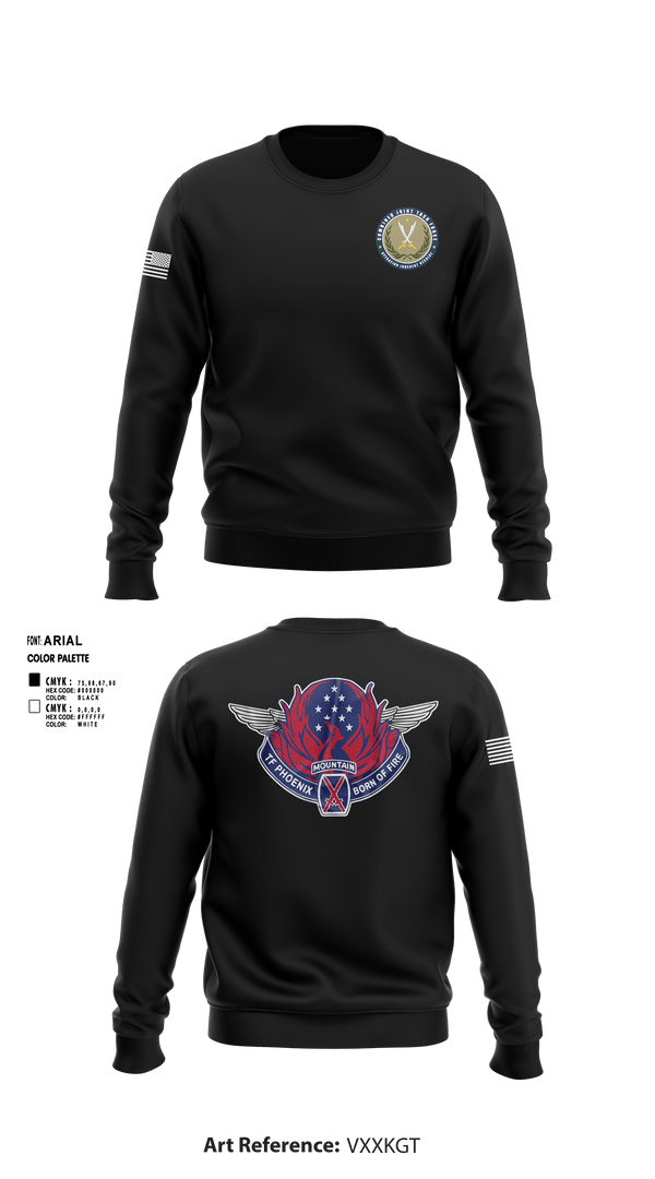 Crew Neck Sweatshirt, HHC 3-10 GSAB, Army, Teamtime, Team time, sublimation, custom sports apparel, team uniforms, spirit wear, spiritwear, sports uniforms, custom shirts, team store, custom team store, fundraiser sports, apparel fundraiser