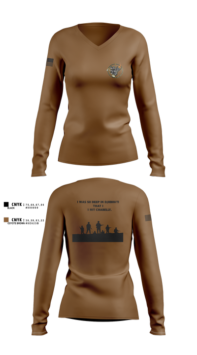 Eco 2/160th SOAR (Abn) 68833893 Women's Long Sleeve V-neck Shirt - 2 (1)