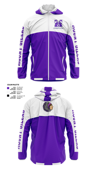 Mount Gilead High School Wrestling 55730415 Windbreaker - 41