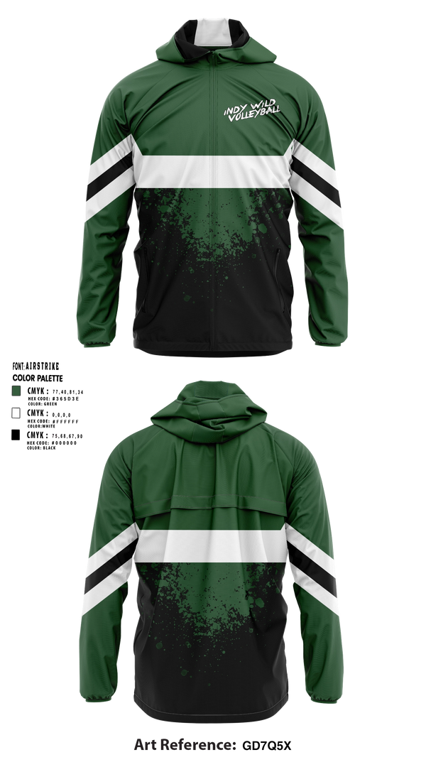 Indy Wild Volleyball 47140100 Windbreaker - 1