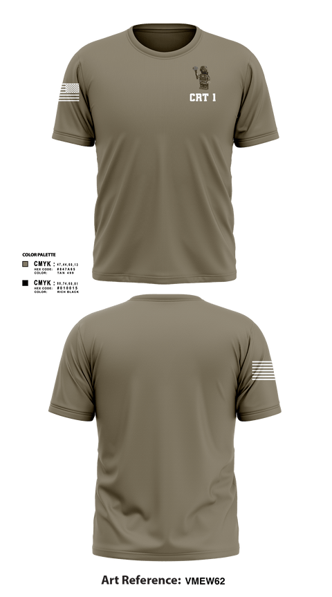 Short Sleeve Performance Shirt, CRT 1, Army, Teamtime, Team time, sublimation, custom sports apparel, team uniforms, spirit wear, spiritwear, sports uniforms, custom shirts, team store, custom team store, fundraiser sports, apparel fundraiser
