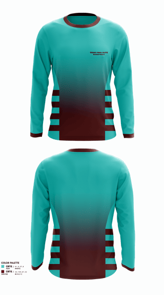 Long Sleeve Performance Shirt, Texas final elite, Men's Basketball, Teamtime, Team time, sublimation, custom sports apparel, team uniforms, spirit wear, spiritwear, sports uniforms, custom shirts, team store, custom team store, fundraiser sports, apparel fundraiser