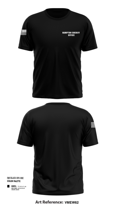 Hampton sheriff office 11195878 Short Sleeve Performance Shirt - 1