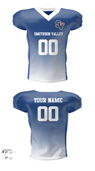 Football Jersey, Smithson Valley Youth Football, Football, Teamtime, Team time, sublimation, custom sports apparel, team uniforms, spirit wear, spiritwear, sports uniforms, custom shirts, team store, custom team store, fundraiser sports, apparel fundraiser