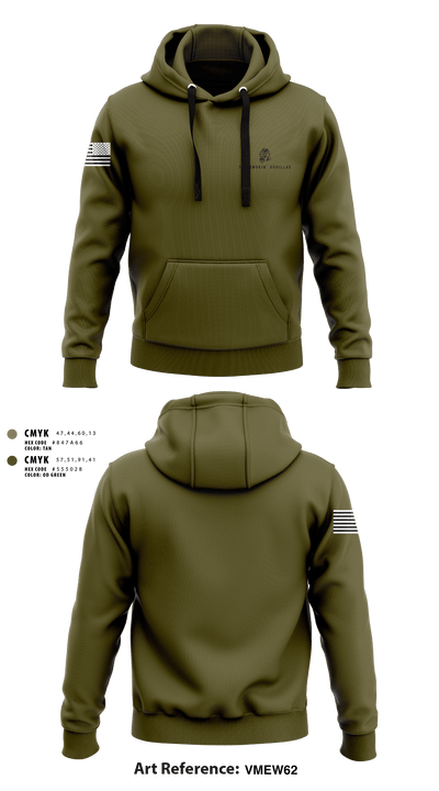 The Smokin' Gorillas 85798917 Hoodie - 1