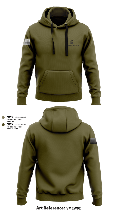 Hoodie, The Smokin' Gorillas, Space Force, Teamtime, Team time, sublimation, custom sports apparel, team uniforms, spirit wear, spiritwear, sports uniforms, custom shirts, team store, custom team store, fundraiser sports, apparel fundraiser