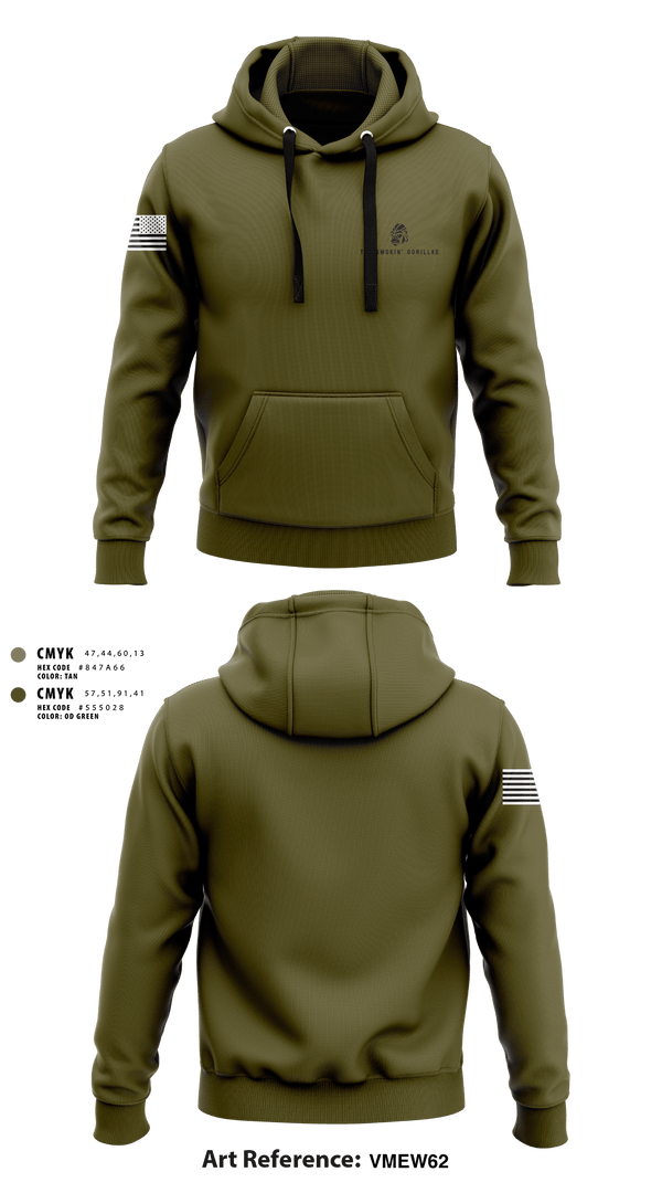 Hoodie, The Smokin' Gorillas, Space Force, Teamtime, Team time, sublimation, custom sports apparel, team uniforms, spirit wear, spiritwear, sports uniforms, custom shirts, team store, custom team store, fundraiser sports, apparel fundraiser