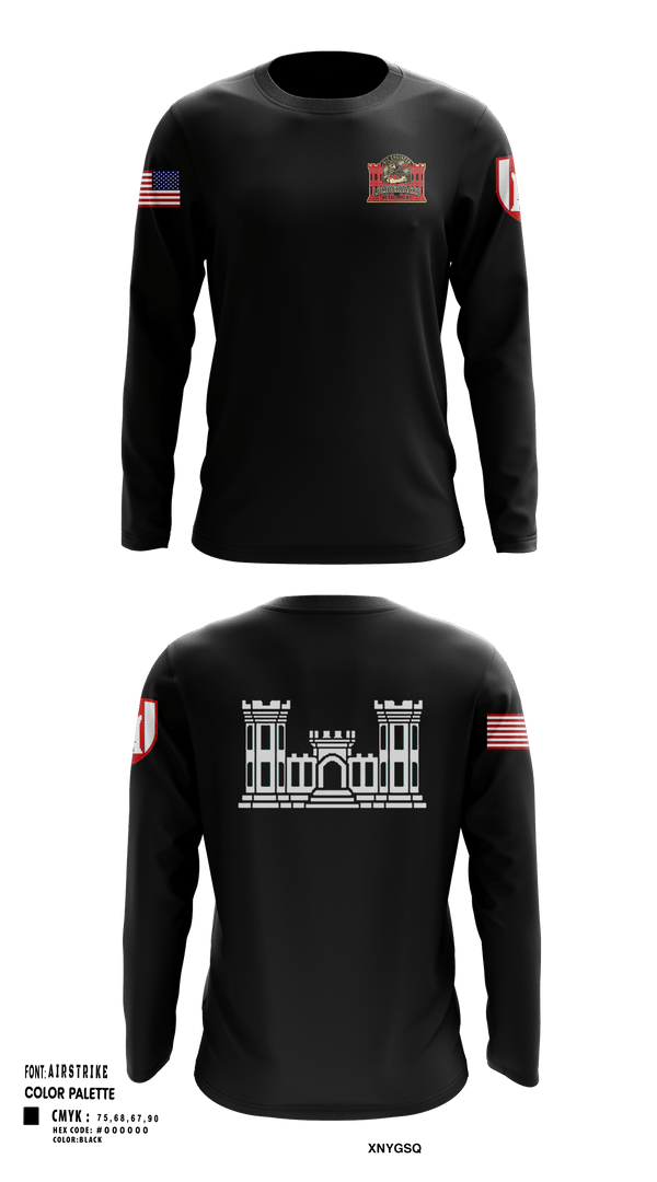 Long Sleeve Performance Shirt, 612 Engineer Detachment, , Teamtime, Team time, sublimation, custom sports apparel, team uniforms, spirit wear, spiritwear, sports uniforms, custom shirts, team store, custom team store, fundraiser sports, apparel fundraiser