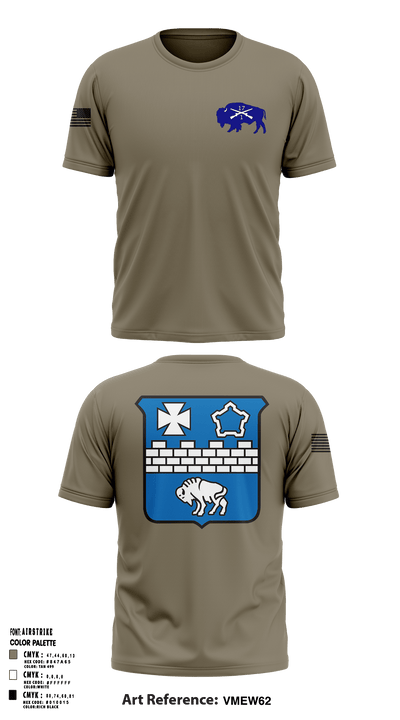 1-17 Infantry Regiment 55887987 Short Sleeve Performance Shirt - 1